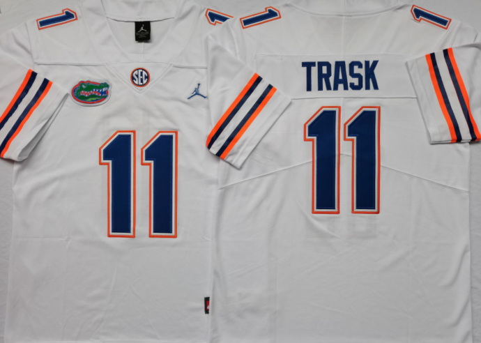 Men's Florida Gators Kyle Trask #11 White Jersey